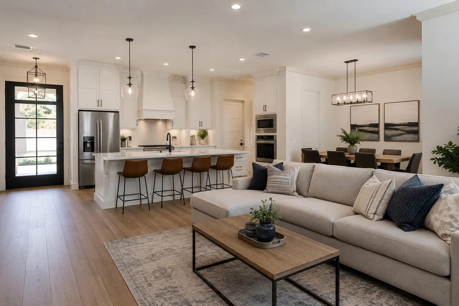 Modern Oklahoma home eligible for HVAC and plumbing financing