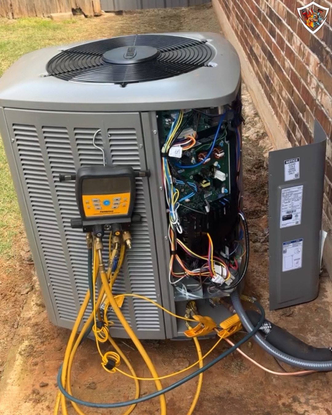 TradeStrong commissioning a variable-speed replacement air conditioner