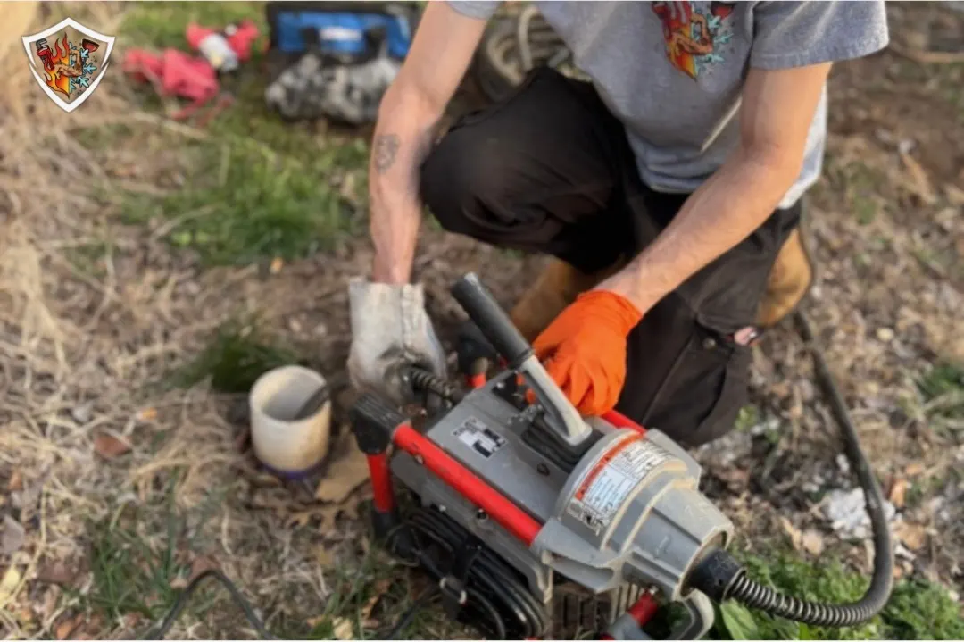 TradeStrong clearing a stubborn main sewer line after hours in Midwest City