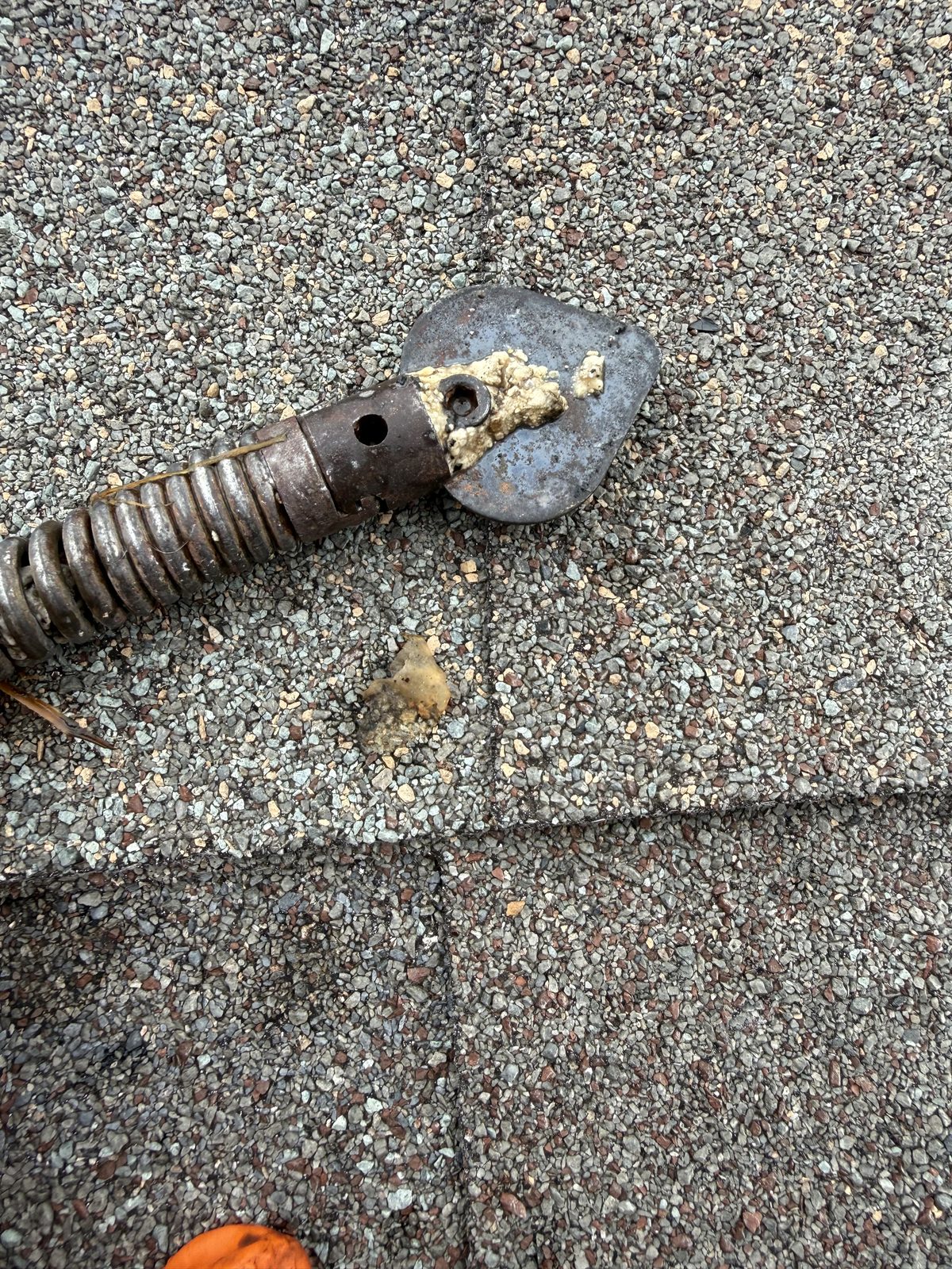 Grease removed from a backed up residential kitchen sink drain in Moore Oklahoma
