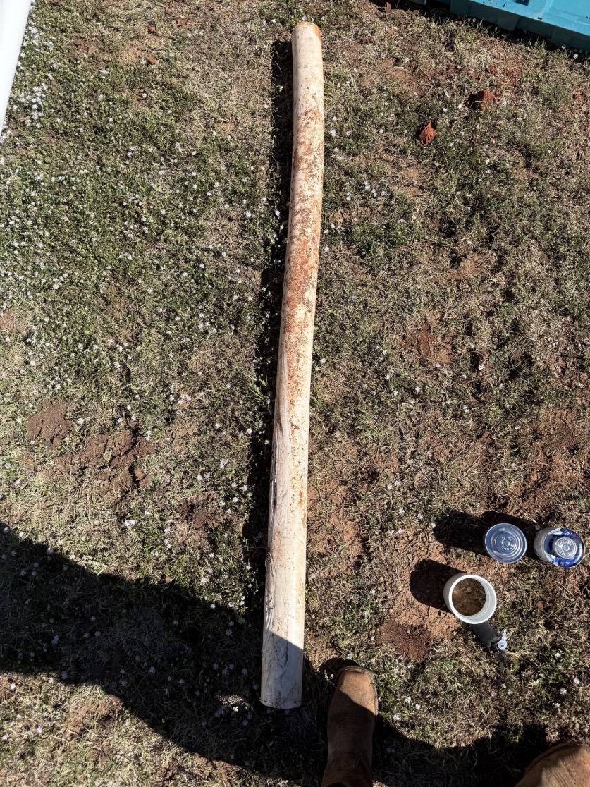 Removed piping from the Edmond sewer repair.