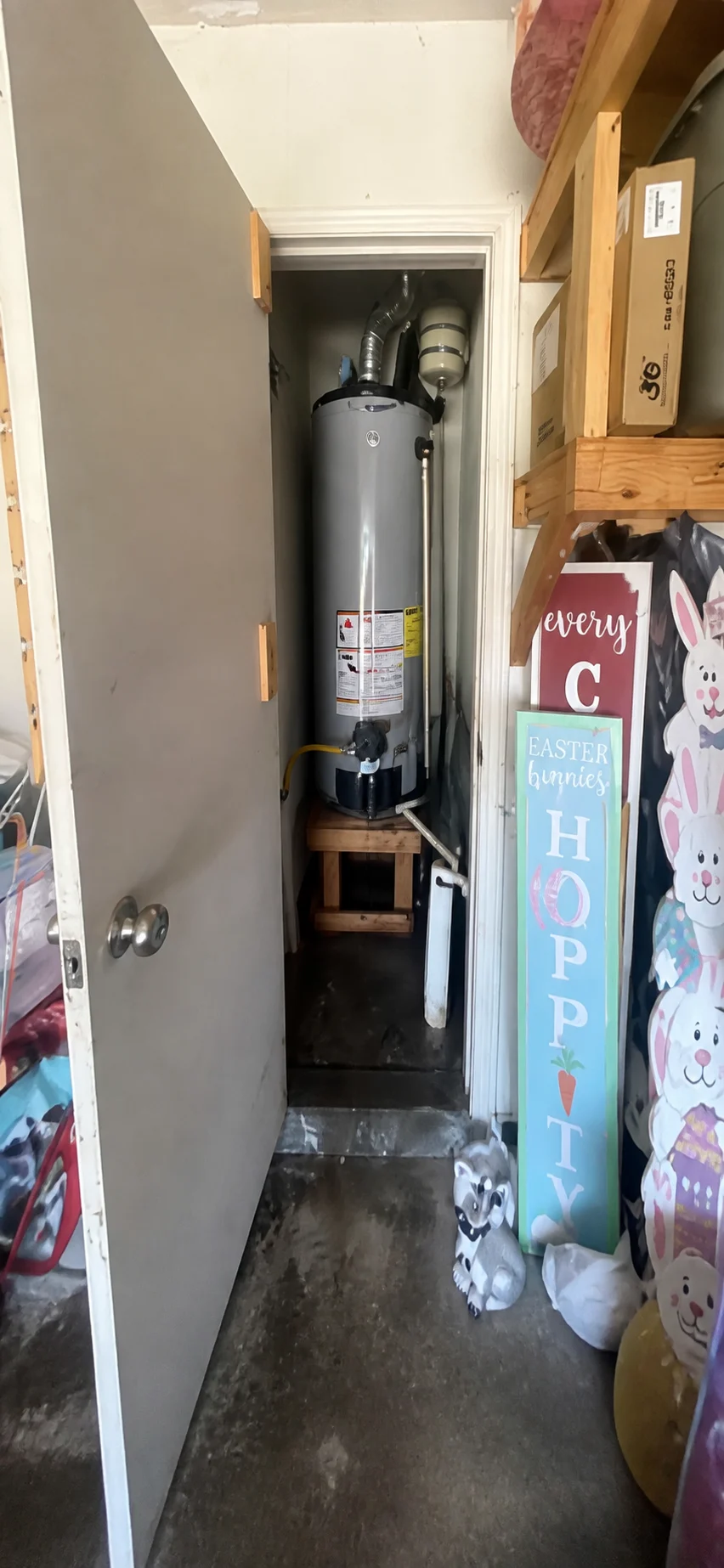 New 40-gallon GE gas water heater installed by TradeStrong in Yukon Oklahoma